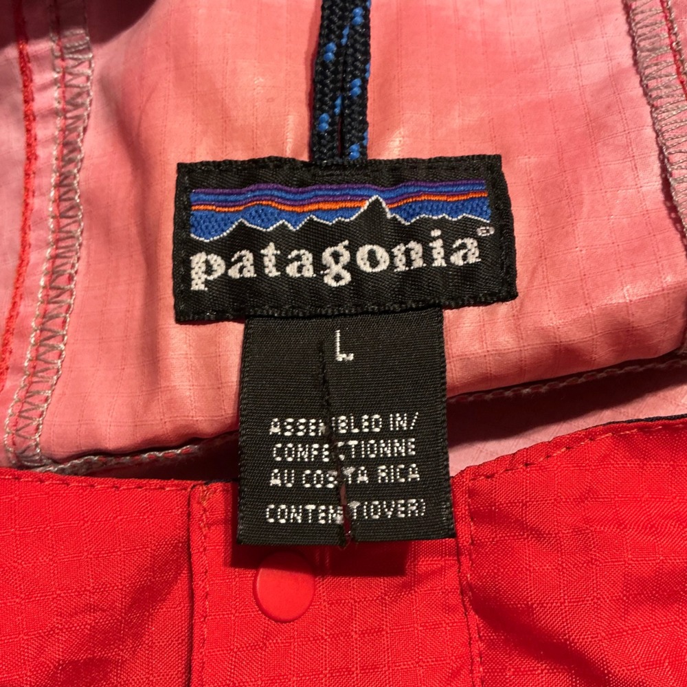 Vintage 90s Patagonia Men's Large Red Nylon Anorak Pullover 1/4‎ Zip Jacket - Picture 4 of 9